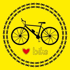 Love bike icon (logo or label) N2