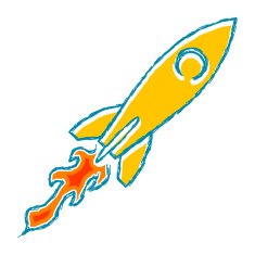 The sketch Launch rockets with flame Vector illustration N2