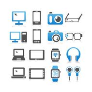 Electronic product icon set N3