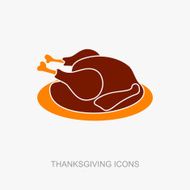 Roasted chicken or Turkey ready for Thanksgiving