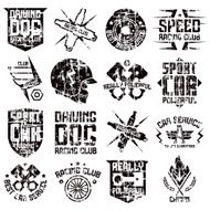 Car and biker culture badges N2