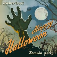 Halloween Poster With Zombie Hand N3