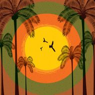 Colorful summer template