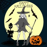 Vector Halloween illustration N2