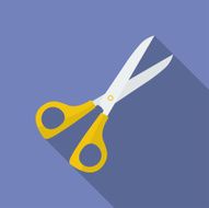 Icon of Scissors Flat style N2