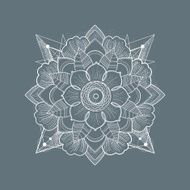 Ornament round mandalas Geometric circle element made in vecto