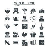 wedding icons set N17
