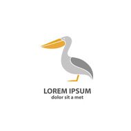 Stylized silhouette of a Pelican N6