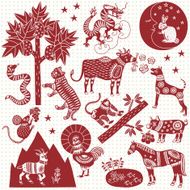 The twelve Chinese Zodiac