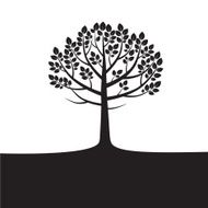 Black vector Tree N12