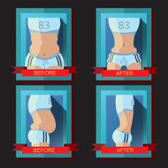 The transformation of a man's body
