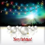 Abstract celebration background with Christmas decorations