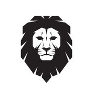 Lion head - vector sign concept illustration