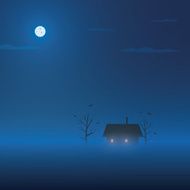 Halloween background template Mysterious night scene Fog or mist with