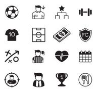 Soccer football clubvector buttons set N2