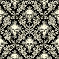 skull damask
