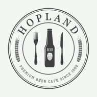 Beer logo in vintage style N4
