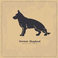 German Shepherd Dog Silhouette N3