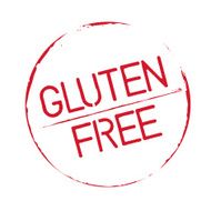 Red vector grunge stamps Gluten Free