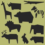 Silhouettes of animals N6
