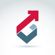 Vector conceptual design element Abstract geometric symbol N2