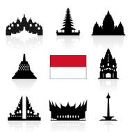 Indonesia Travel Icons