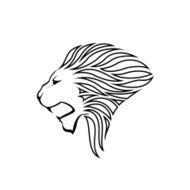 Lion Head Silhouette N13