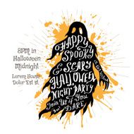 Halloween retro hand lettering poster N12