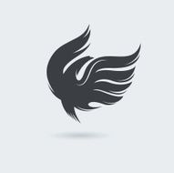 Flying bird logo