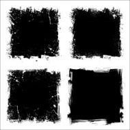 Four grunge frames