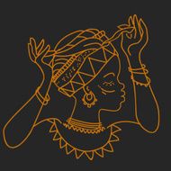 native woman in a turban N2