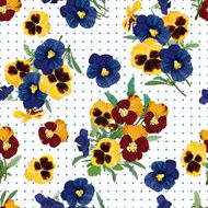 seamless pattern bouquet of forget-me-nots