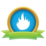 Gold fire logo