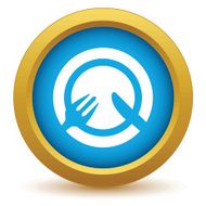 Gold lunch icon
