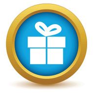 Gold gift icon N2