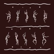 Figures of African dancers N12