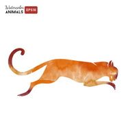 Animals Watercolor vector illustration N8