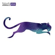 Animals Watercolor vector illustration N9