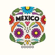 Mexican Holiday Skull N2