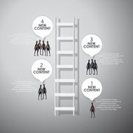 Info graphic Group of Business People Brainstorming