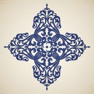 Vector baroque ornament in Victorian style N55