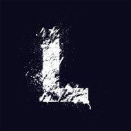 Grunge letter L