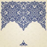 Vector baroque ornament in Victorian style N56