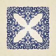 Vector baroque ornament in Victorian style N57