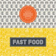 Vector fast food package design elements