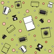 Funny kitchen pattern