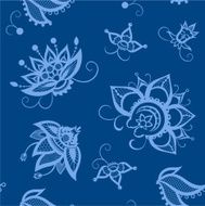 Seamless pattern in Indian style