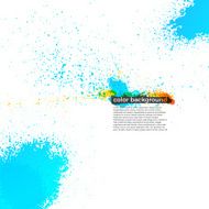 Red Orange And Blue Splatter Paint Grunge Bright Background
