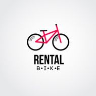 trendy flat bike logo N2