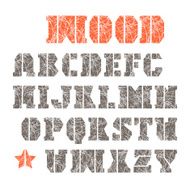 Stencil-plate serif font